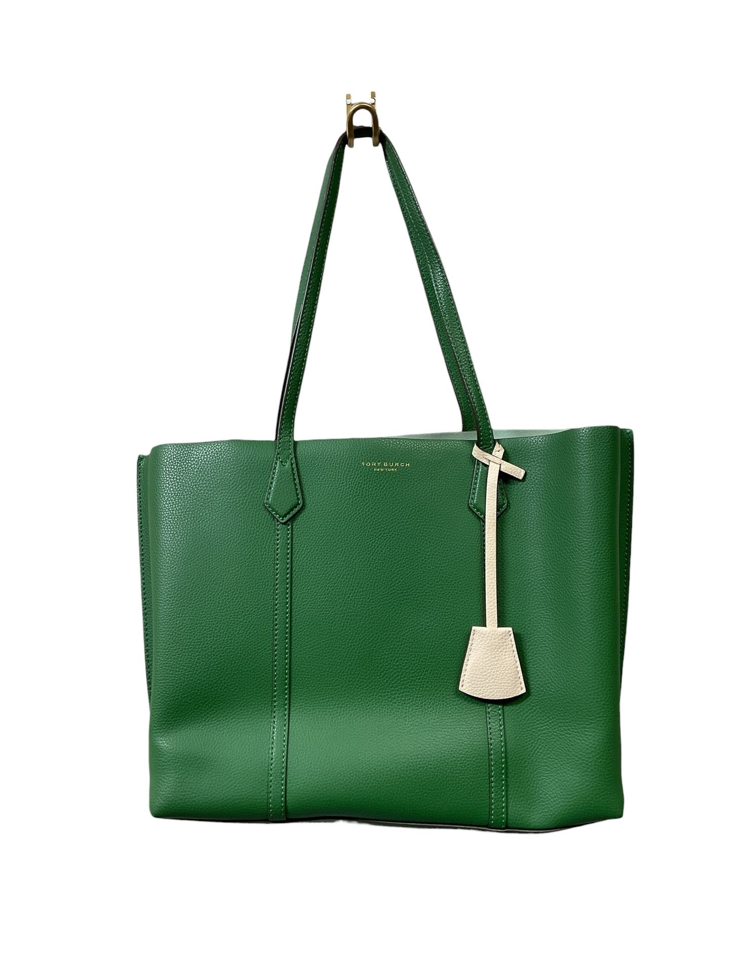 Handbag Designer By Tory Burch In Green, Size:Large