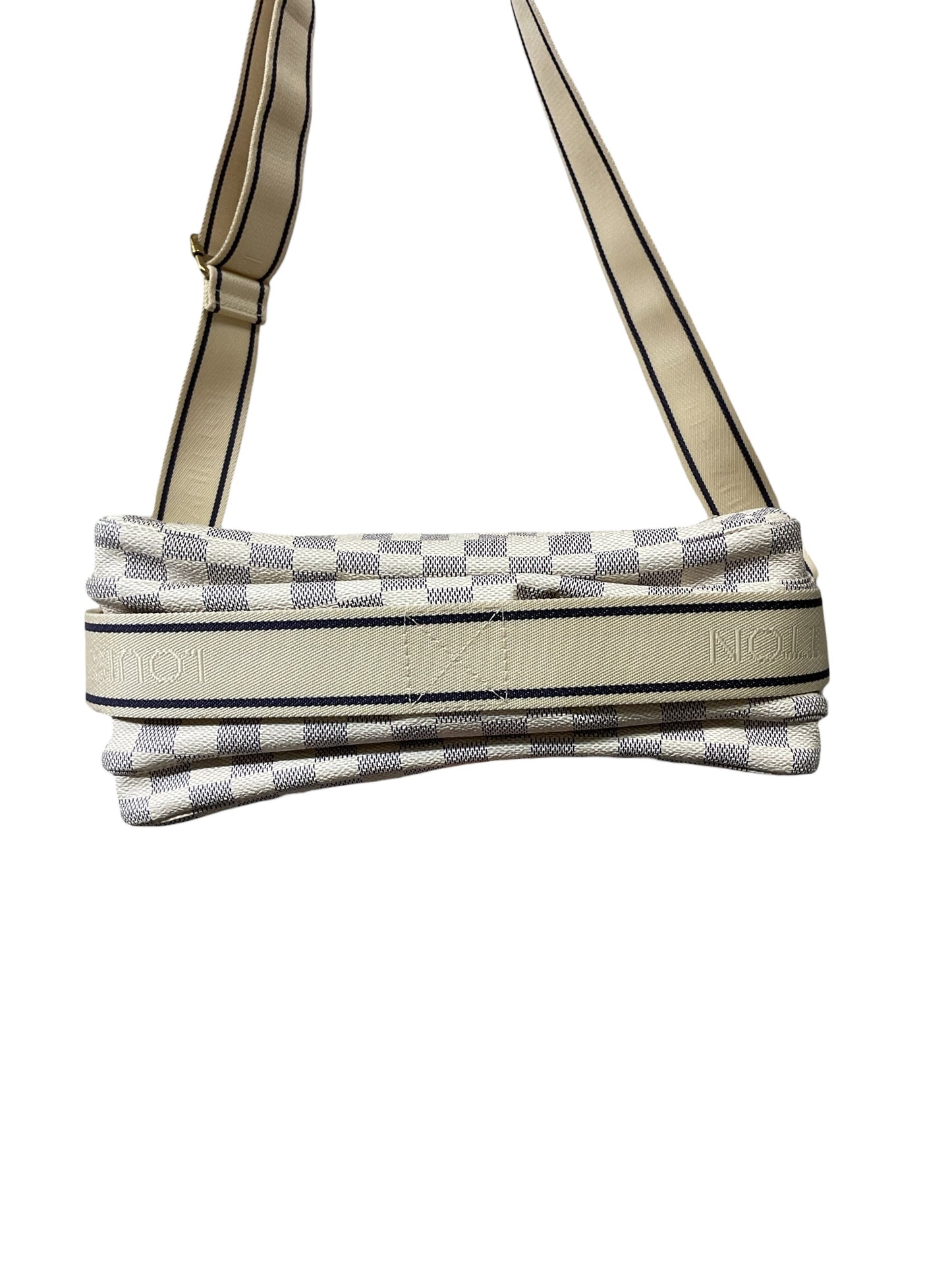 Handbag Luxury Designer By Louis Vuitton In Checkered Pattern, Size:Medium