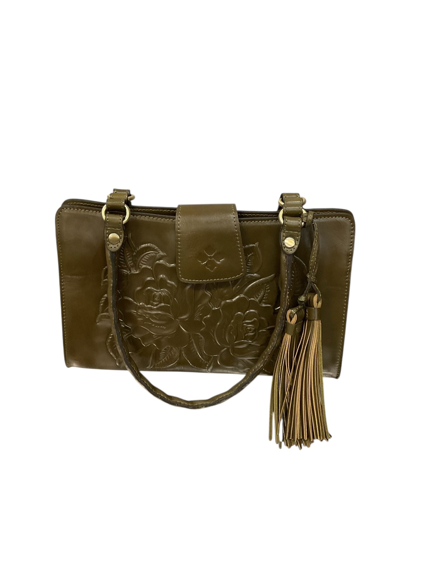 Handbag Designer By Patricia Nash In Green, Size:Medium