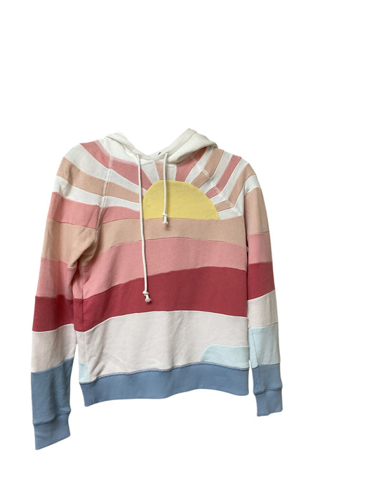 Sweatshirt Hoodie By Faherty In Pink & White, Size:Xs