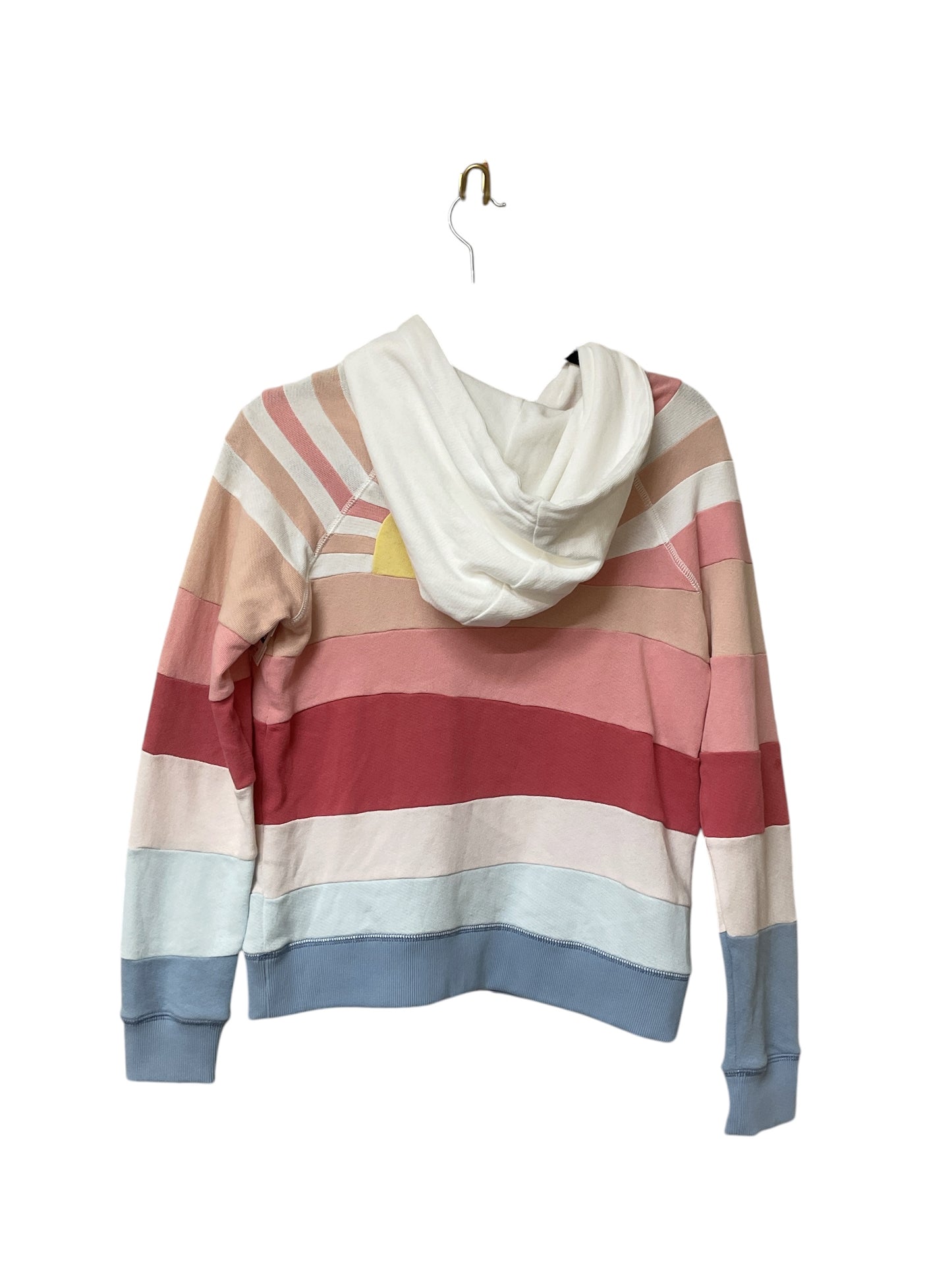Sweatshirt Hoodie By Faherty In Pink & White, Size:Xs