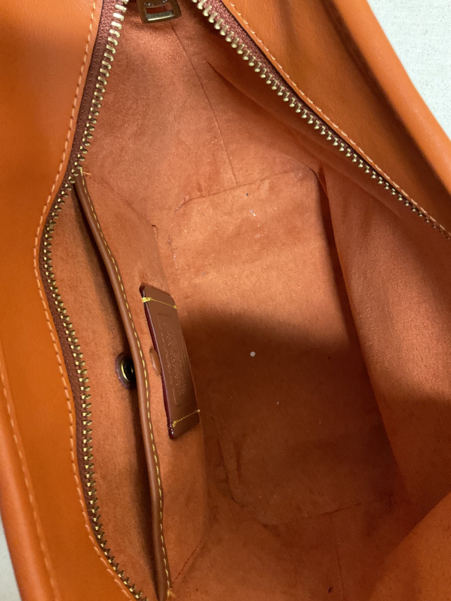 Handbag Designer By Coach In Orange, Size:Medium