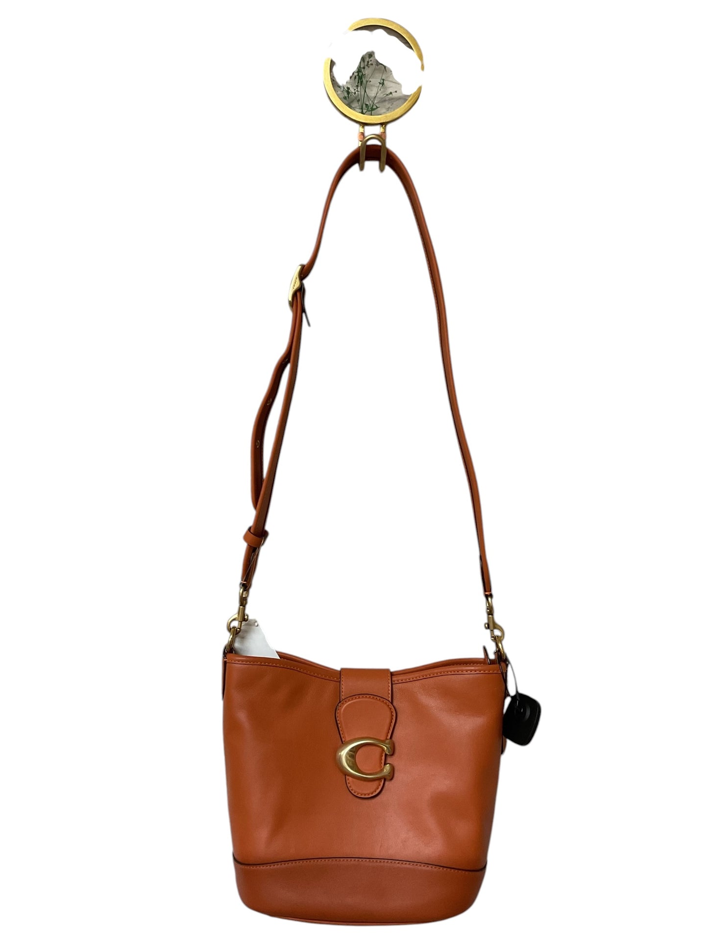 Handbag Designer By Coach In Orange, Size:Medium