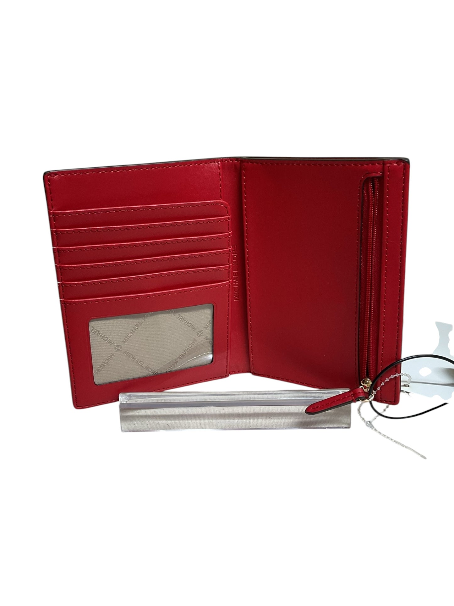 Wallet Designer By Michael Kors In Red, Size:Medium