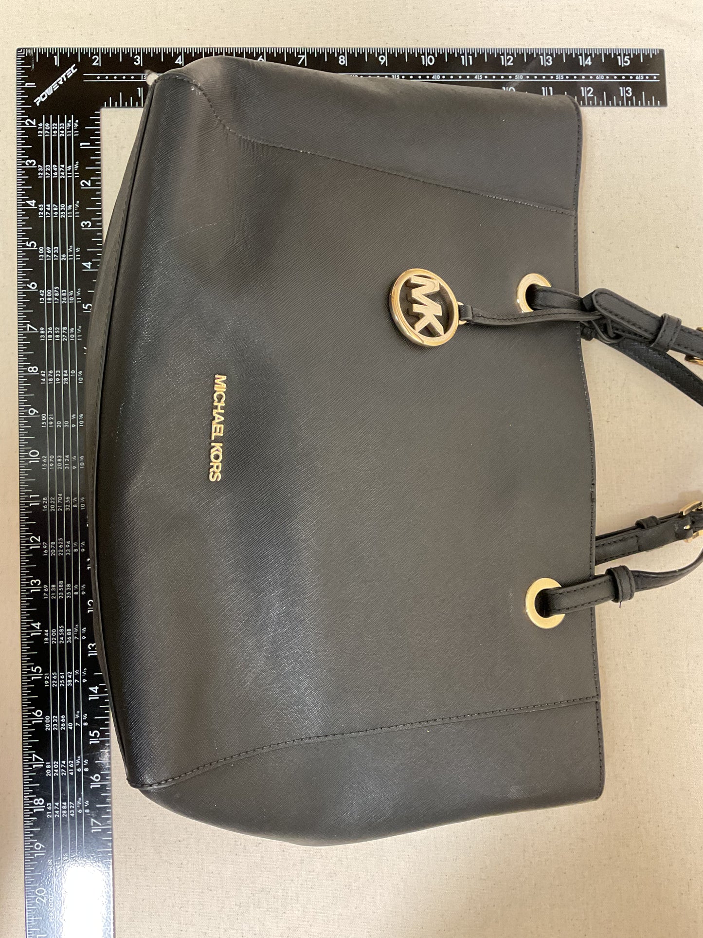 Handbag Designer By Michael Kors In Black, Size:Large