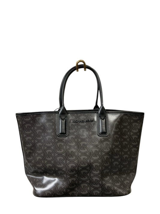 Handbag Designer By Michael Kors In Black & Grey, Size:Medium