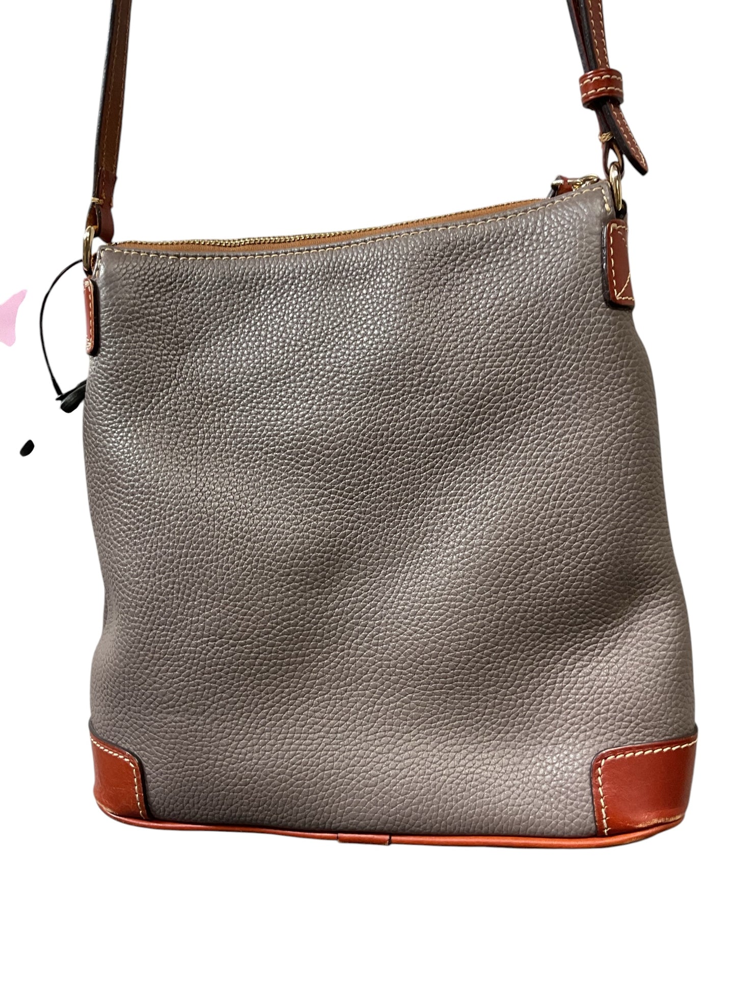 Crossbody Designer By Dooney And Bourke In Grey, Size:Medium