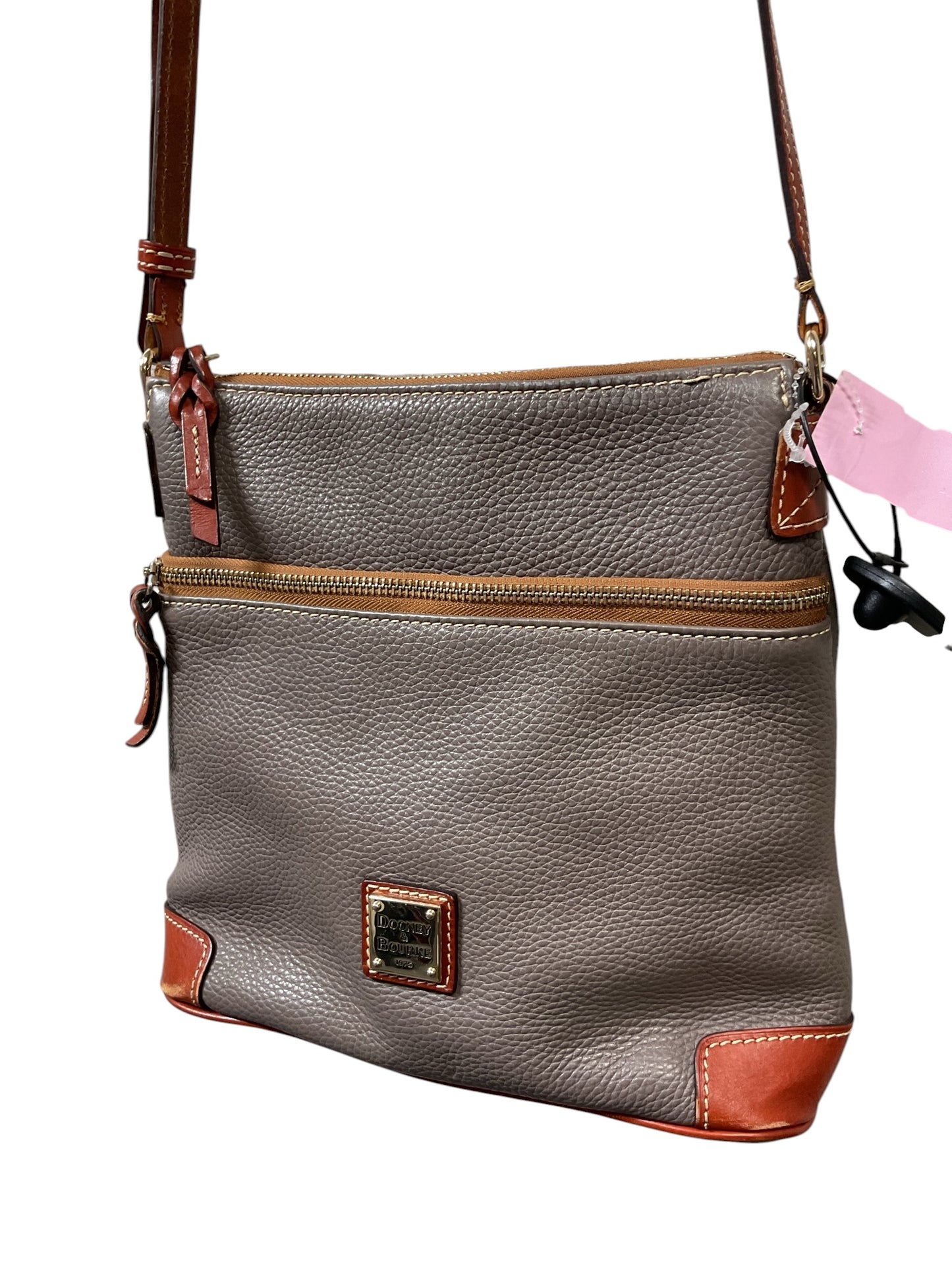 Crossbody Designer By Dooney And Bourke In Grey, Size:Medium