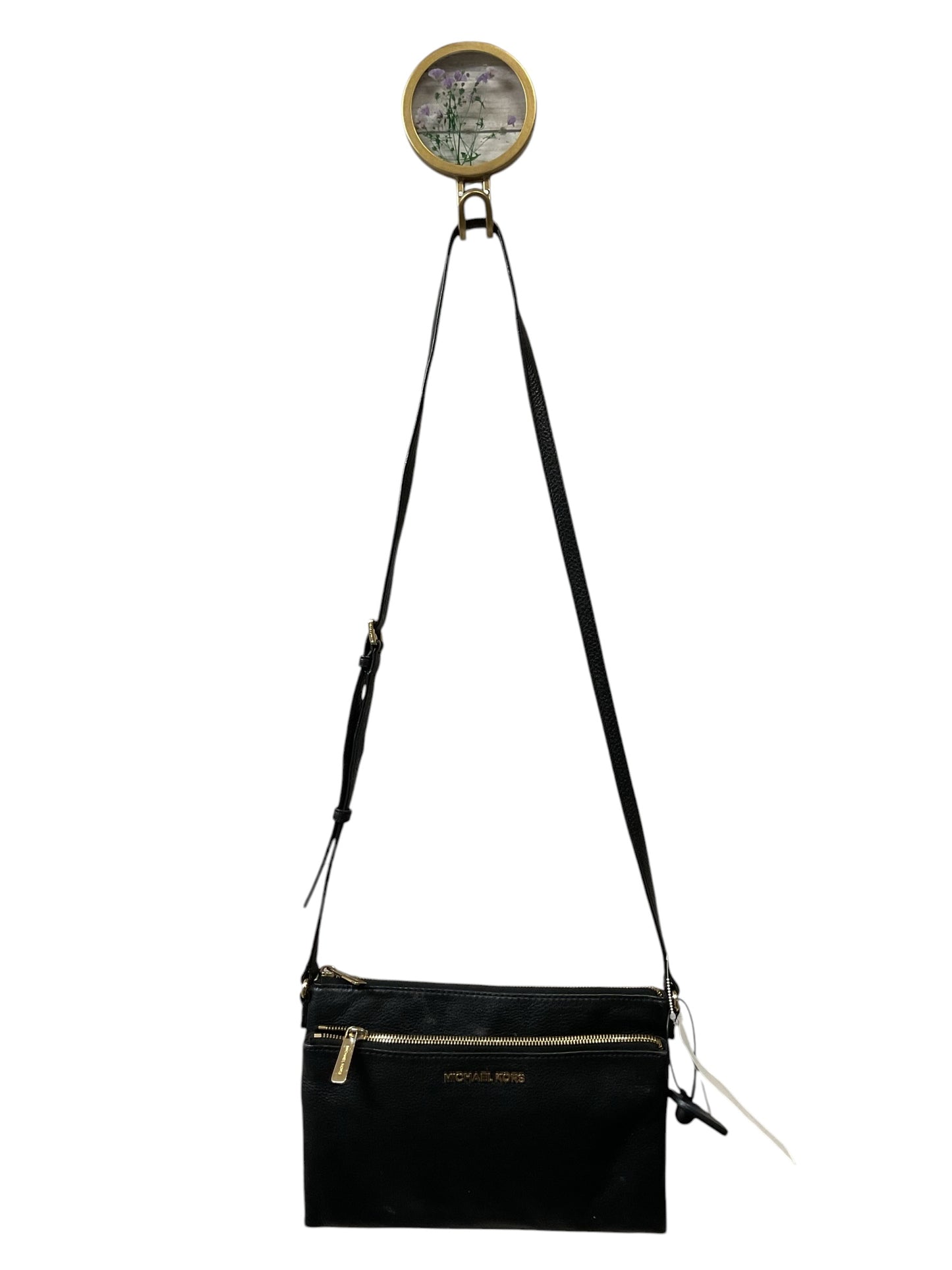 Crossbody Designer By Michael Kors In Black, Size:Medium