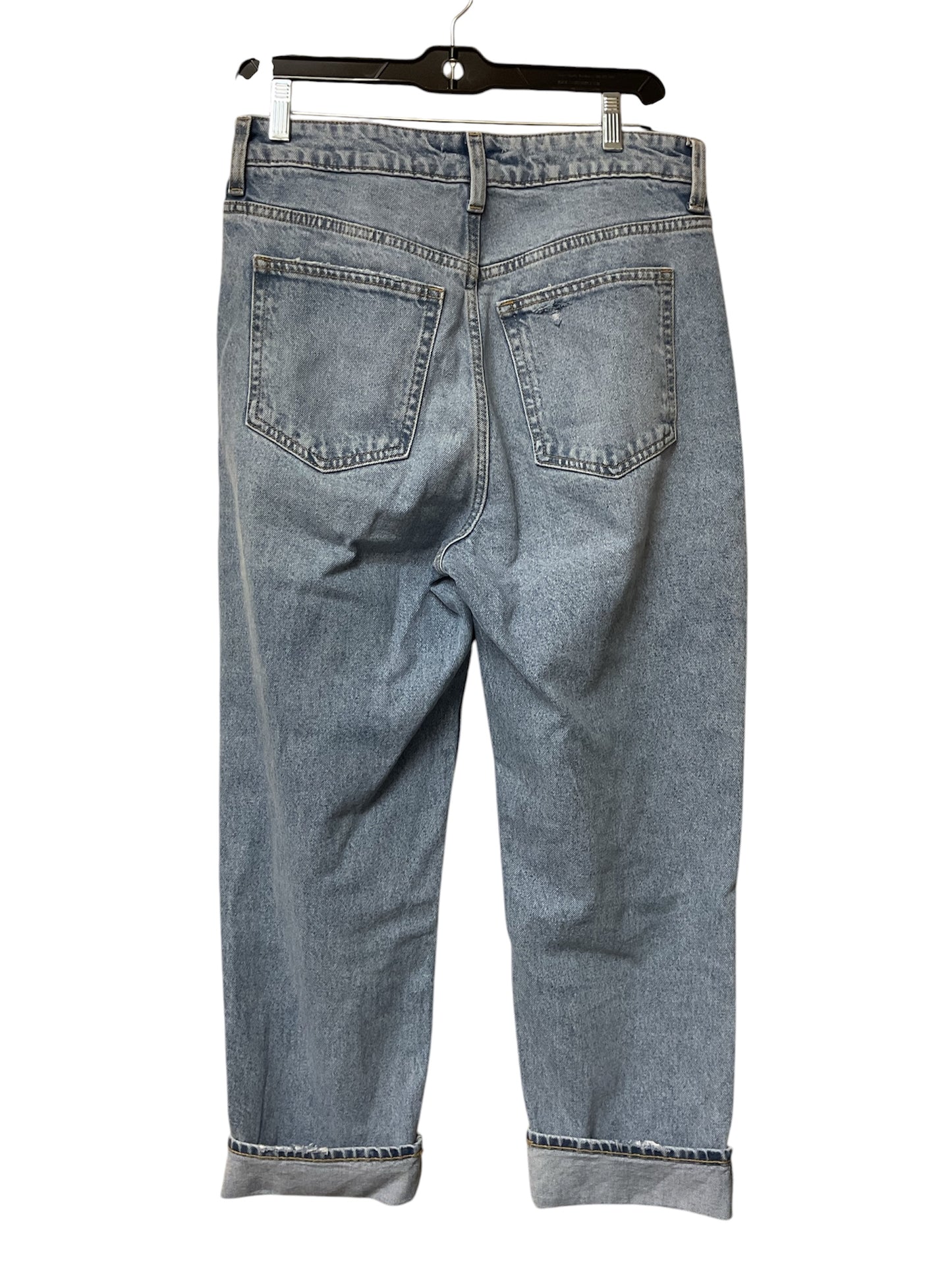 Jeans Straight By H&M In Blue Denim, Size:6