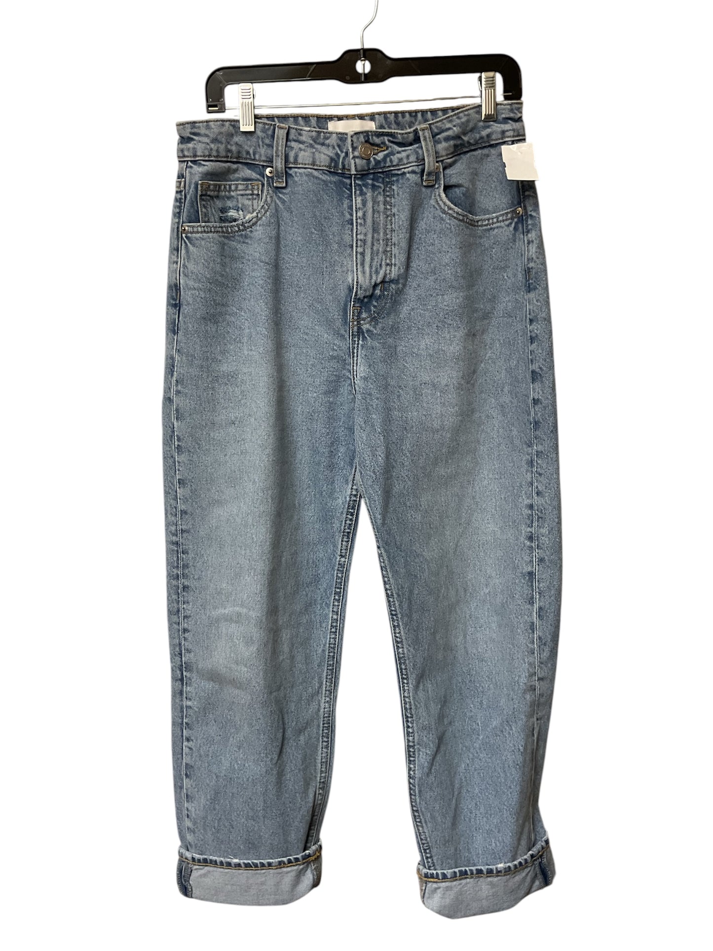Jeans Straight By H&M In Blue Denim, Size:6