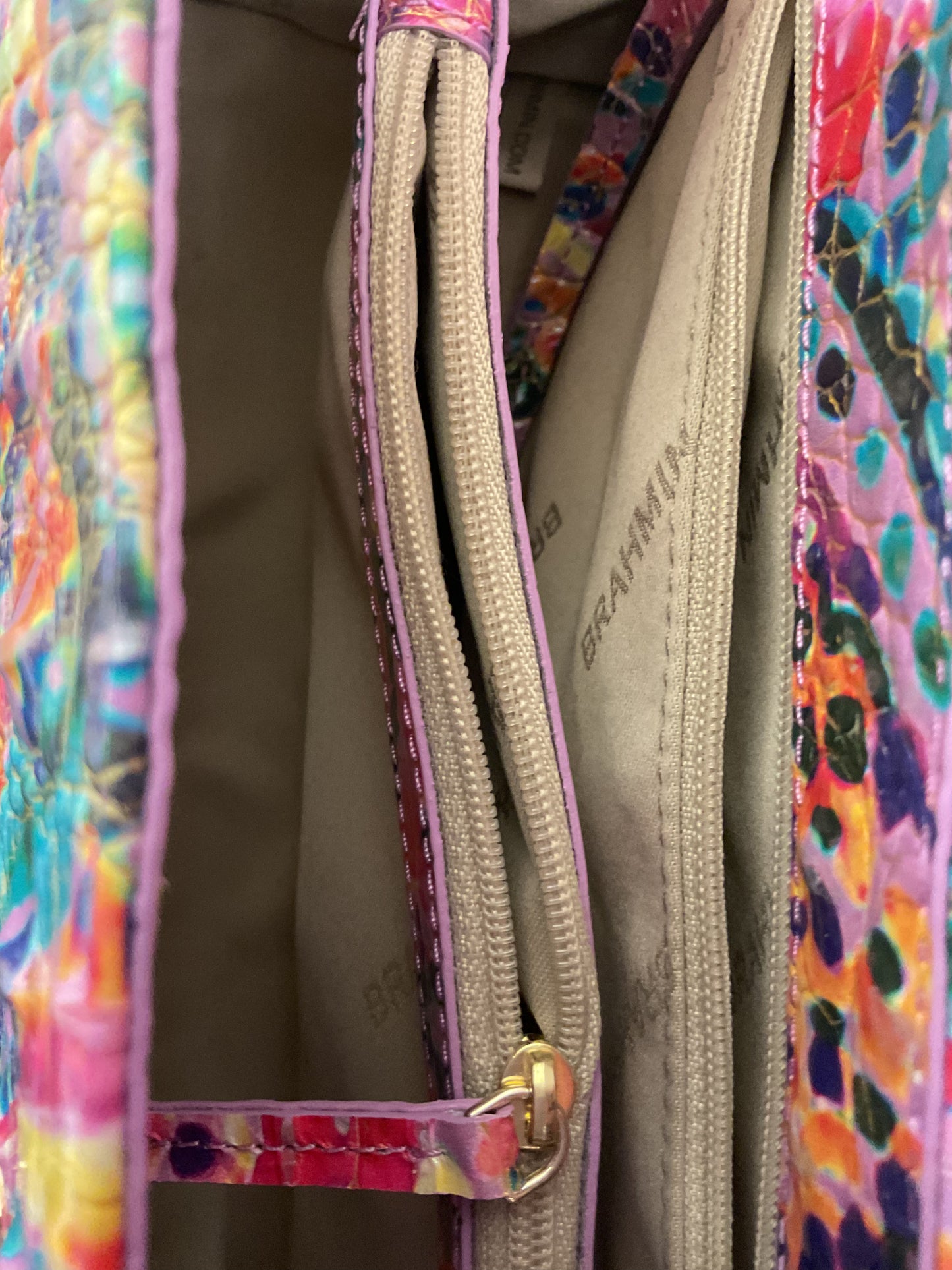 Handbag Designer By Brahmin In Multi, Size:Medium