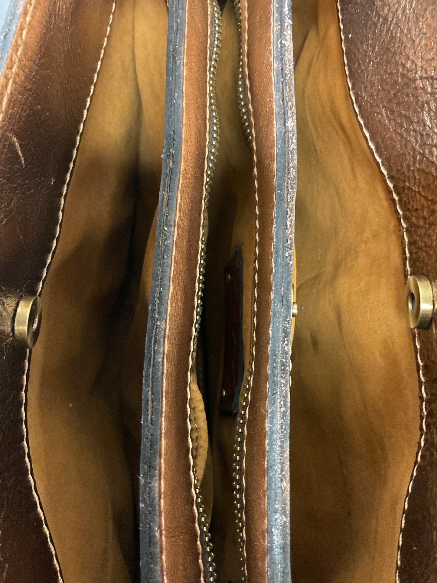 Handbag Designer By Patricia Nash In Brown & Cream, Size:Large