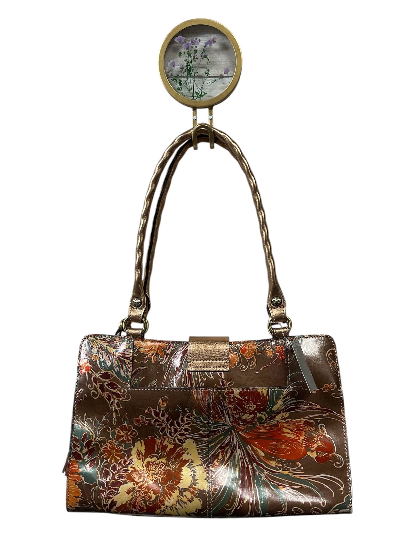 Handbag Designer By Patricia Nash In Brown & Cream, Size:Large