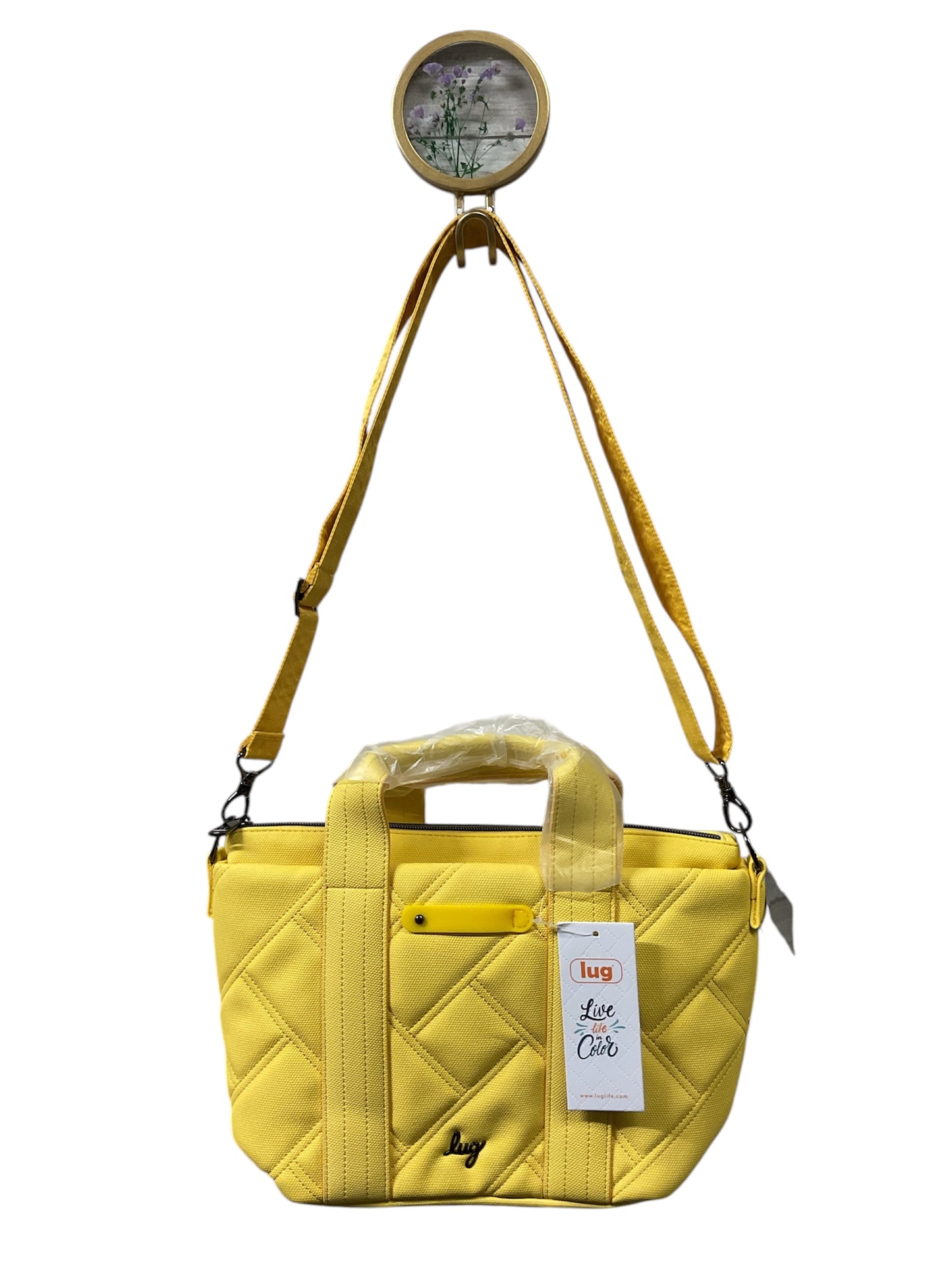 Handbag By Lug In Yellow, Size:Medium