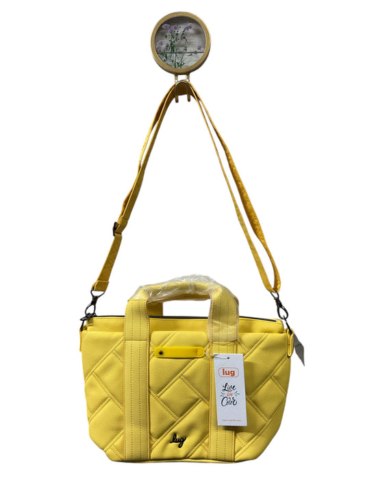 Handbag By Lug In Yellow, Size:Medium