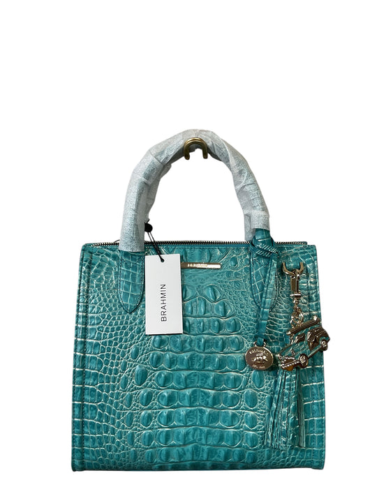 Handbag Designer By Brahmin In Teal, Size:Large