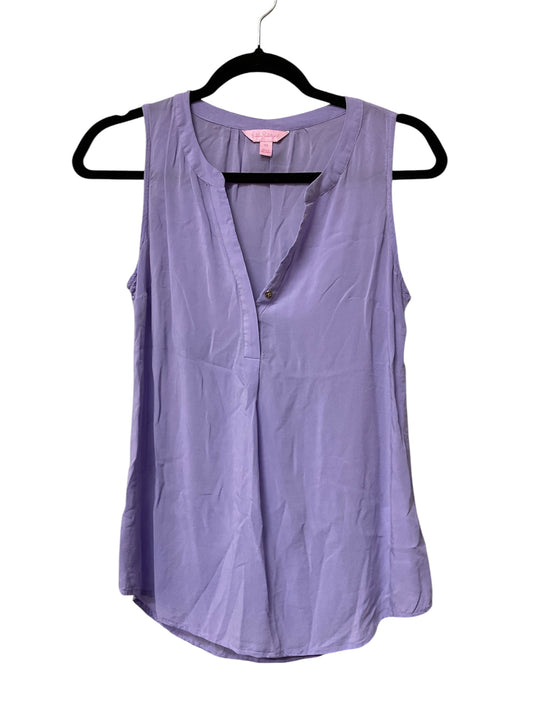 Tank Top Designer By Lilly Pulitzer In Purple, Size:Xs