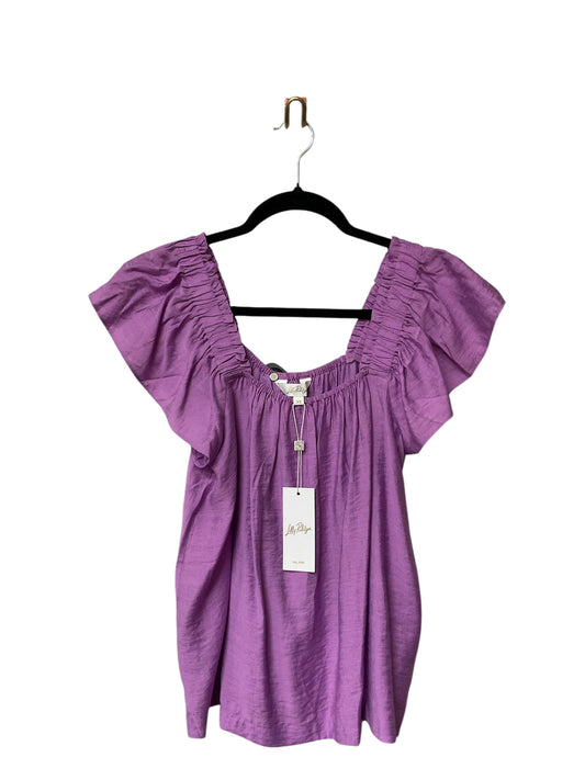 Top Sleeveless Designer By Lilly Pulitzer In Purple, Size:Xs