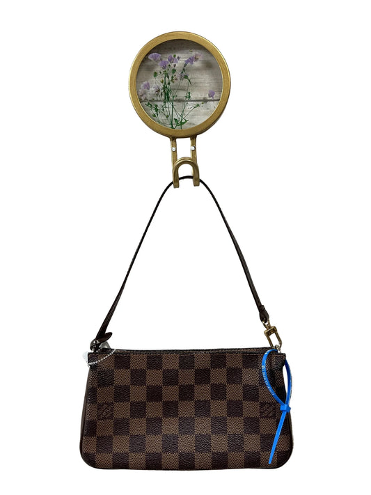 Handbag Luxury Designer By Louis Vuitton In Brown, Size:Small