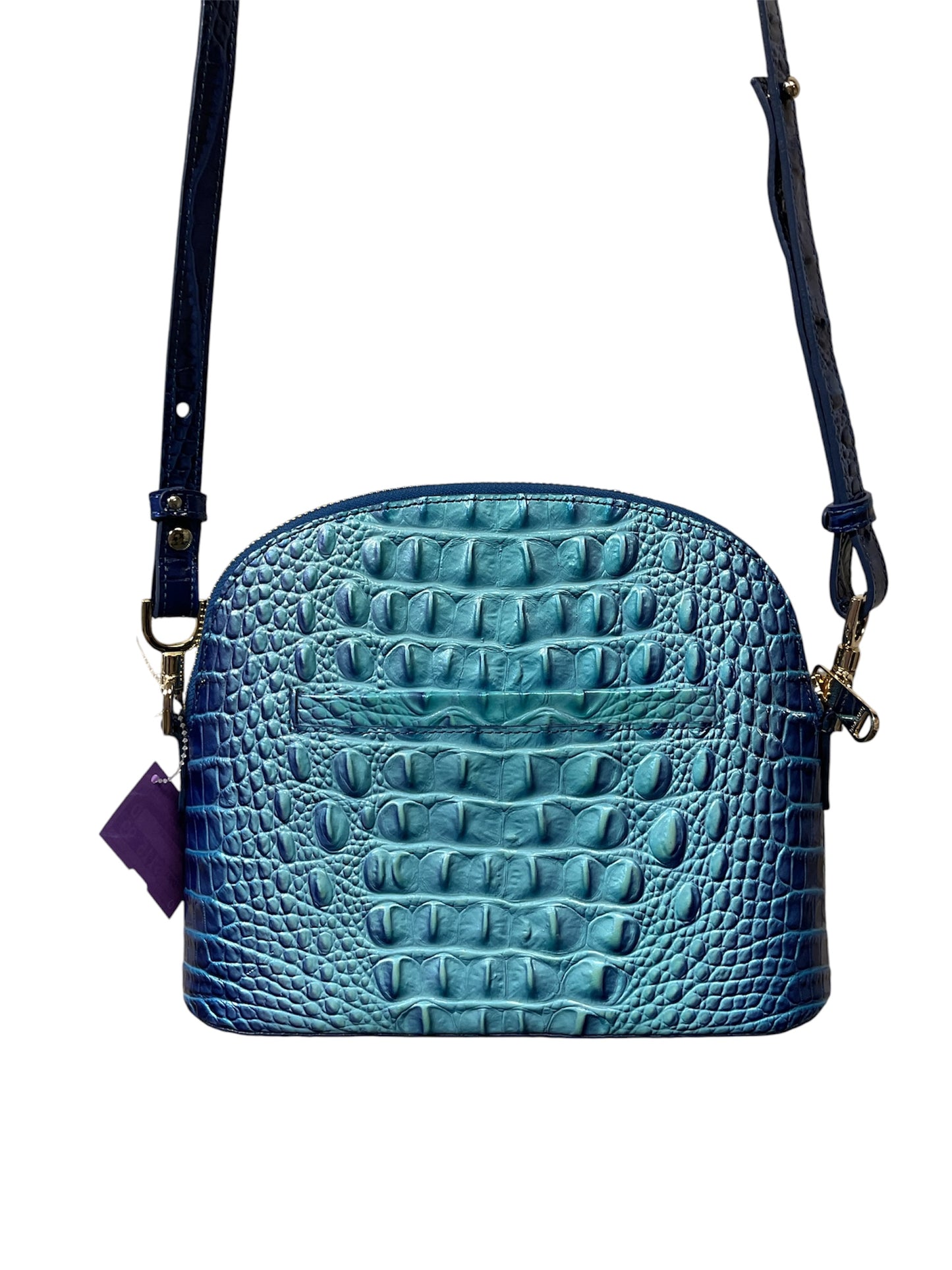 Crossbody Designer By Brahmin In Blue, Size:Small