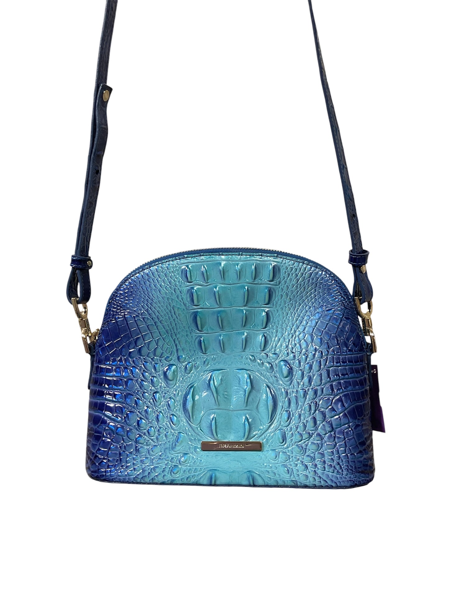 Crossbody Designer By Brahmin In Blue, Size:Small