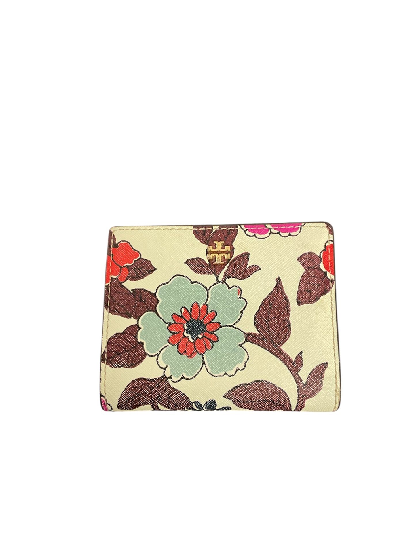 Wallet Designer By Tory Burch In Floral Print, Size:Small