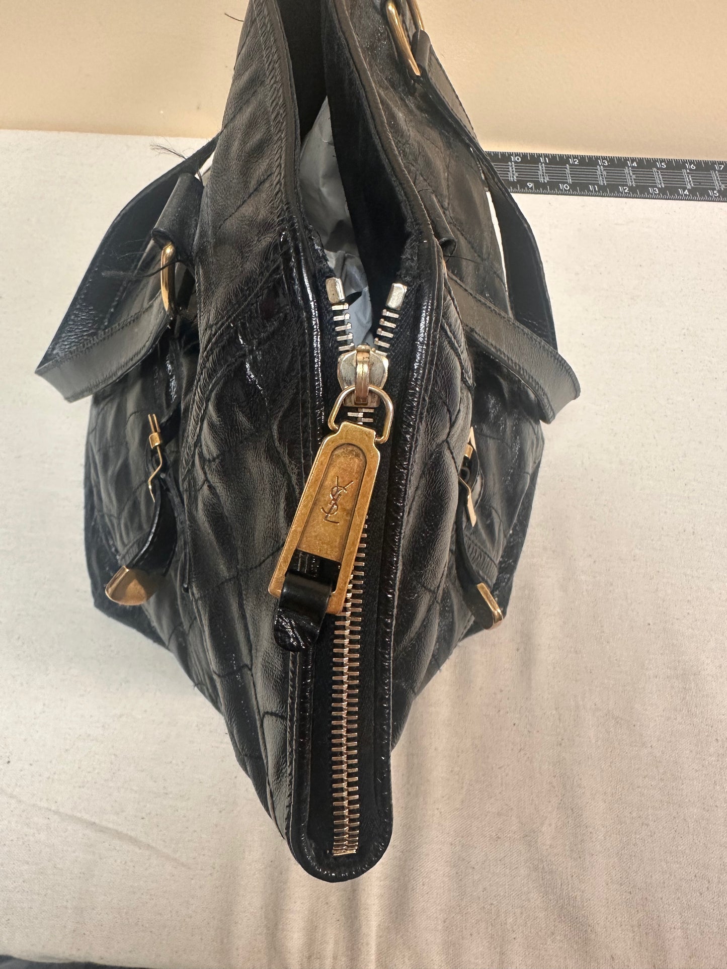 Handbag Luxury Designer by Yves Saint Laurent, Size: Large AS IS