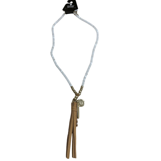 Necklace Pendant By Chicos In White
