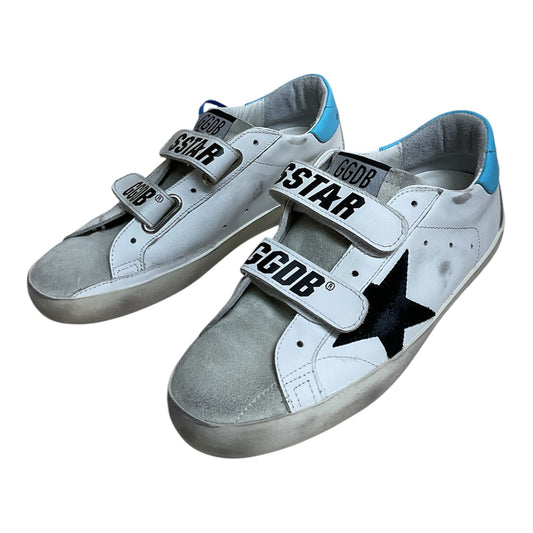 Shoes Luxury Designer By Golden Goose In Blue & White, Size:5.5