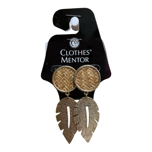 Earrings Dangle/Drop By Cme In Gold & Tan