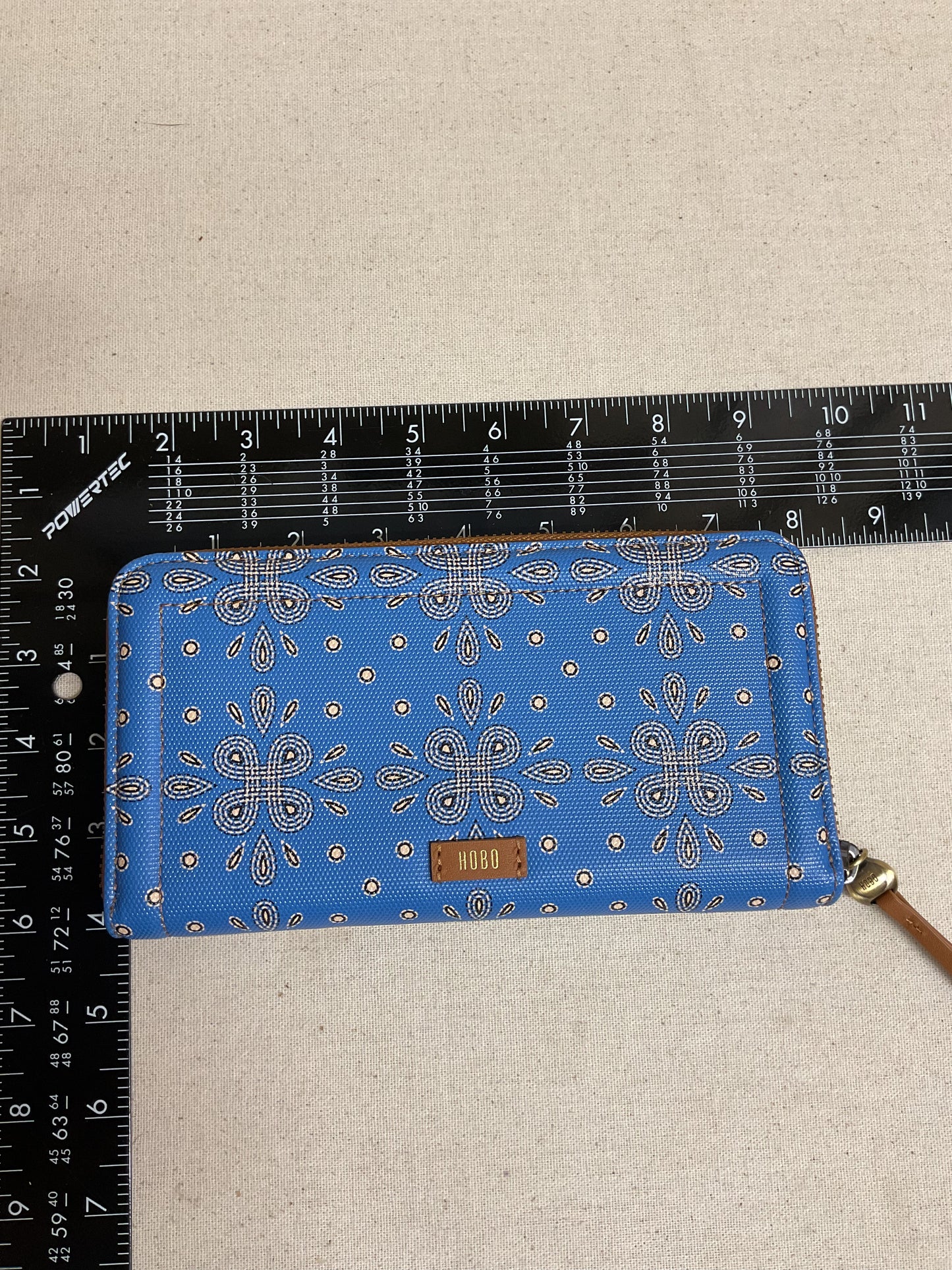 Wallet Leather By Hobo Intl In Blue & Brown, Size:Large