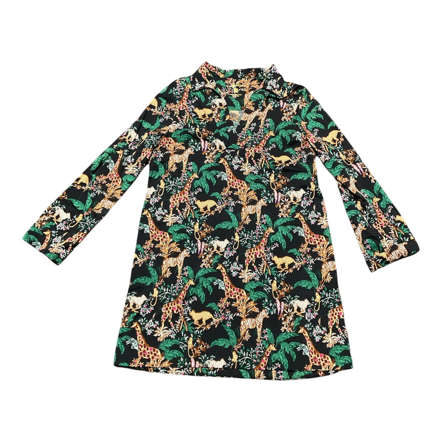 Dress Designer By Lilly Pulitzer In Brown & Green, Size:L