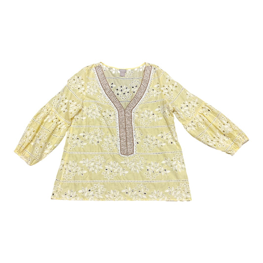 Top Ls By Chicos In Yellow, Size:M