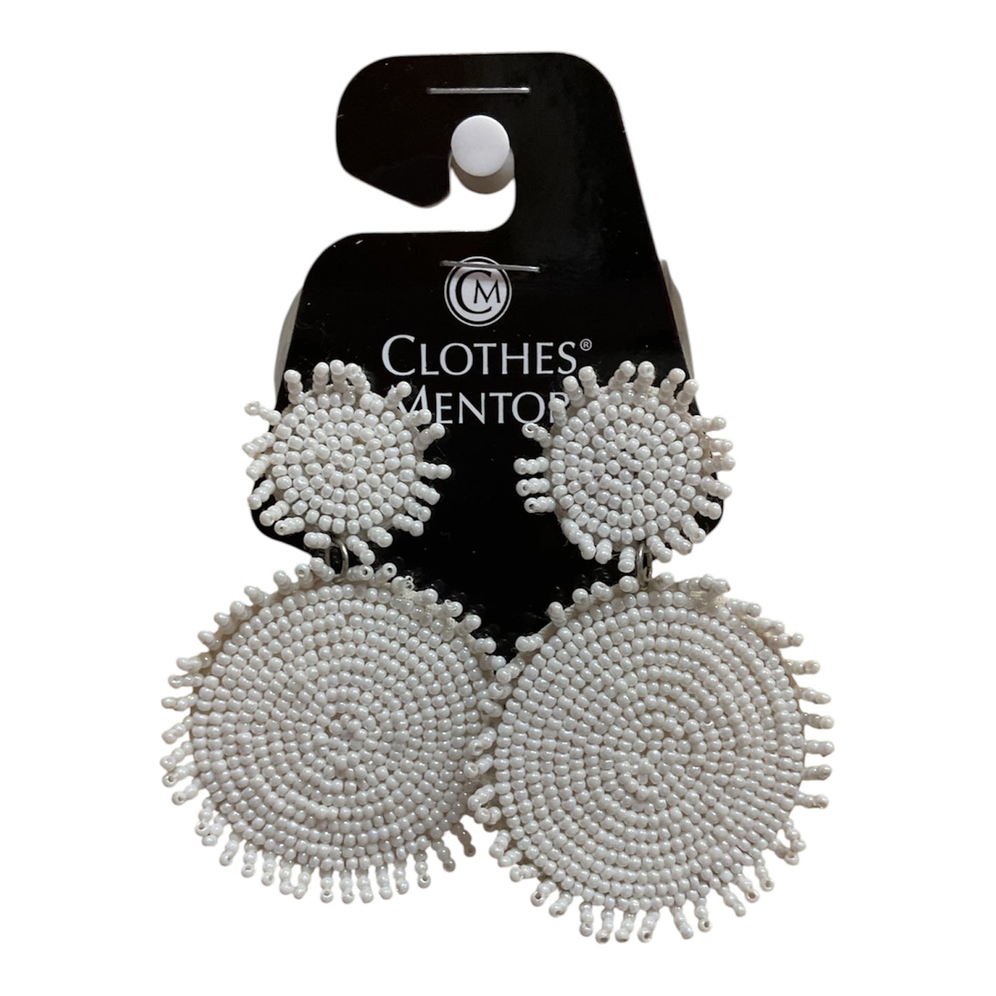 Earrings Dangle/Drop By Clothes Mentor In White