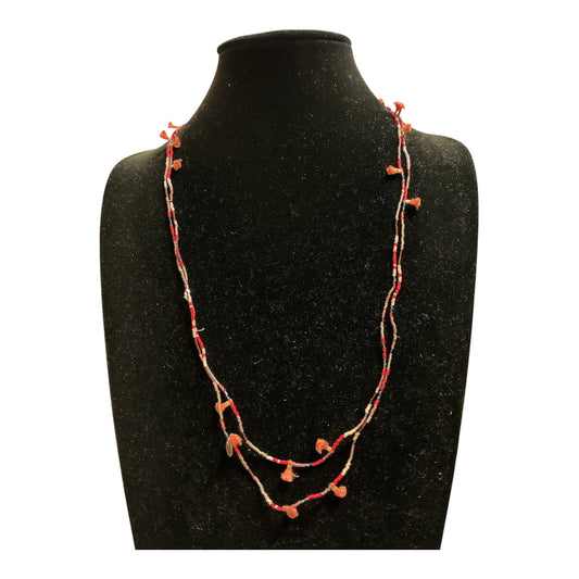 Necklace Other By Cmc In Pink & Red