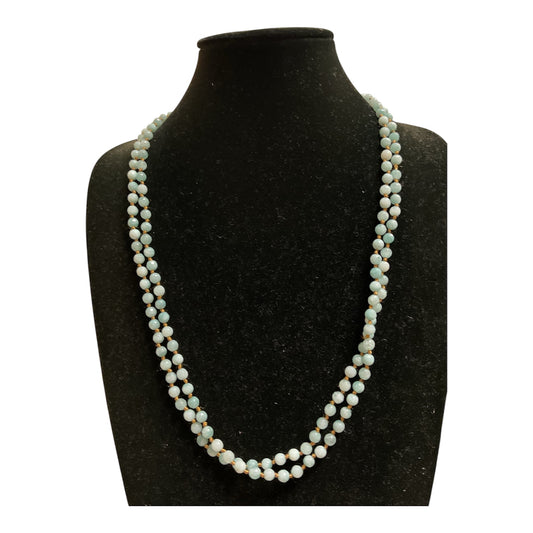 Necklace Layered By Clothes Mentor In Blue