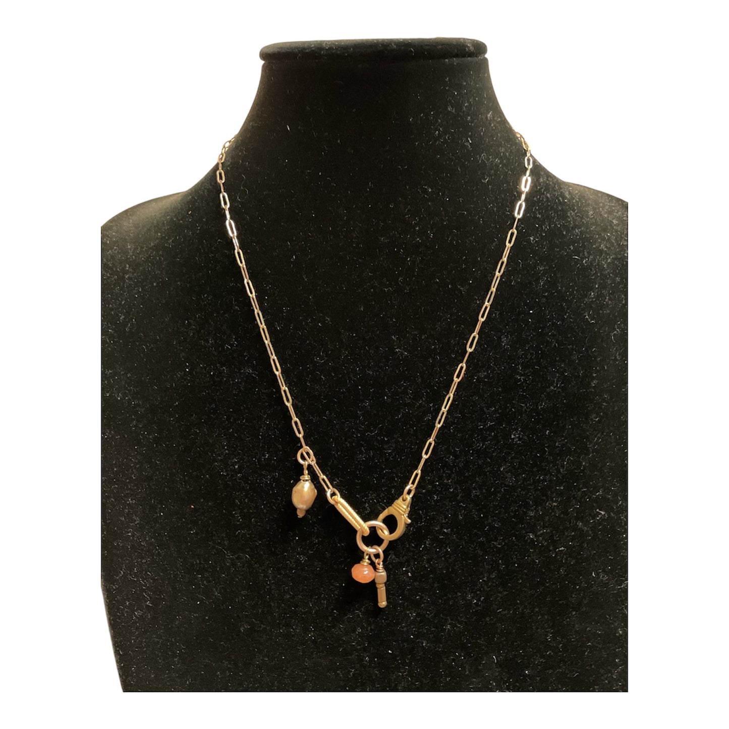 Necklace Statement By Cmc In Brown & Cream