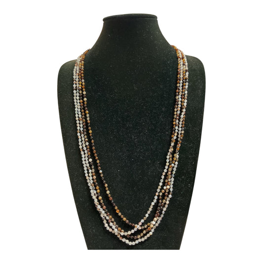 Necklace Other By Cmc In Brown & White, Size:02 Piece Set