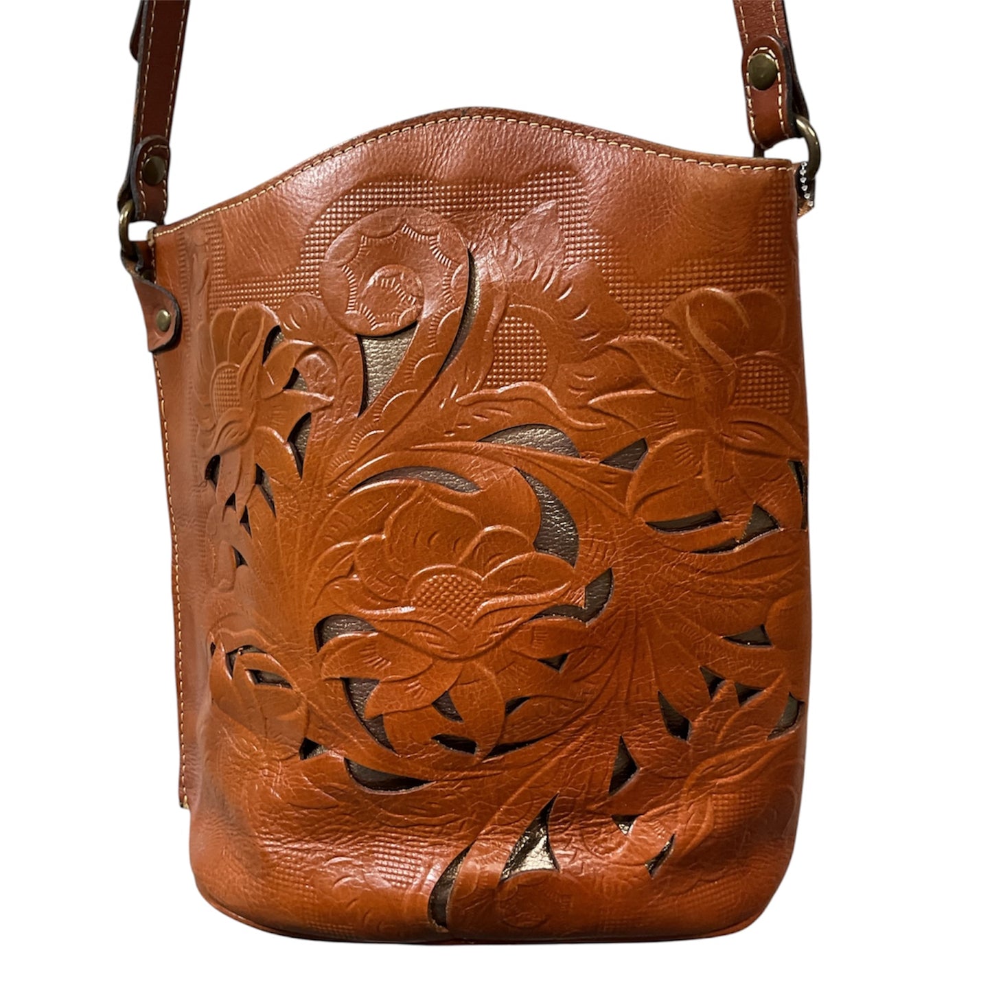 Handbag Designer By Patricia Nash In Brown, Size:Medium