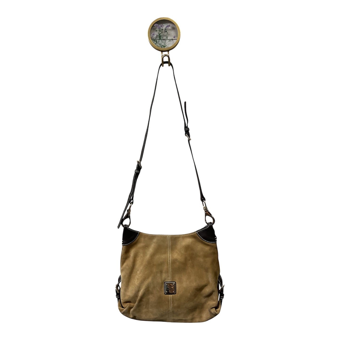 Crossbody Designer By Dooney And Bourke In Tan, Size:Medium