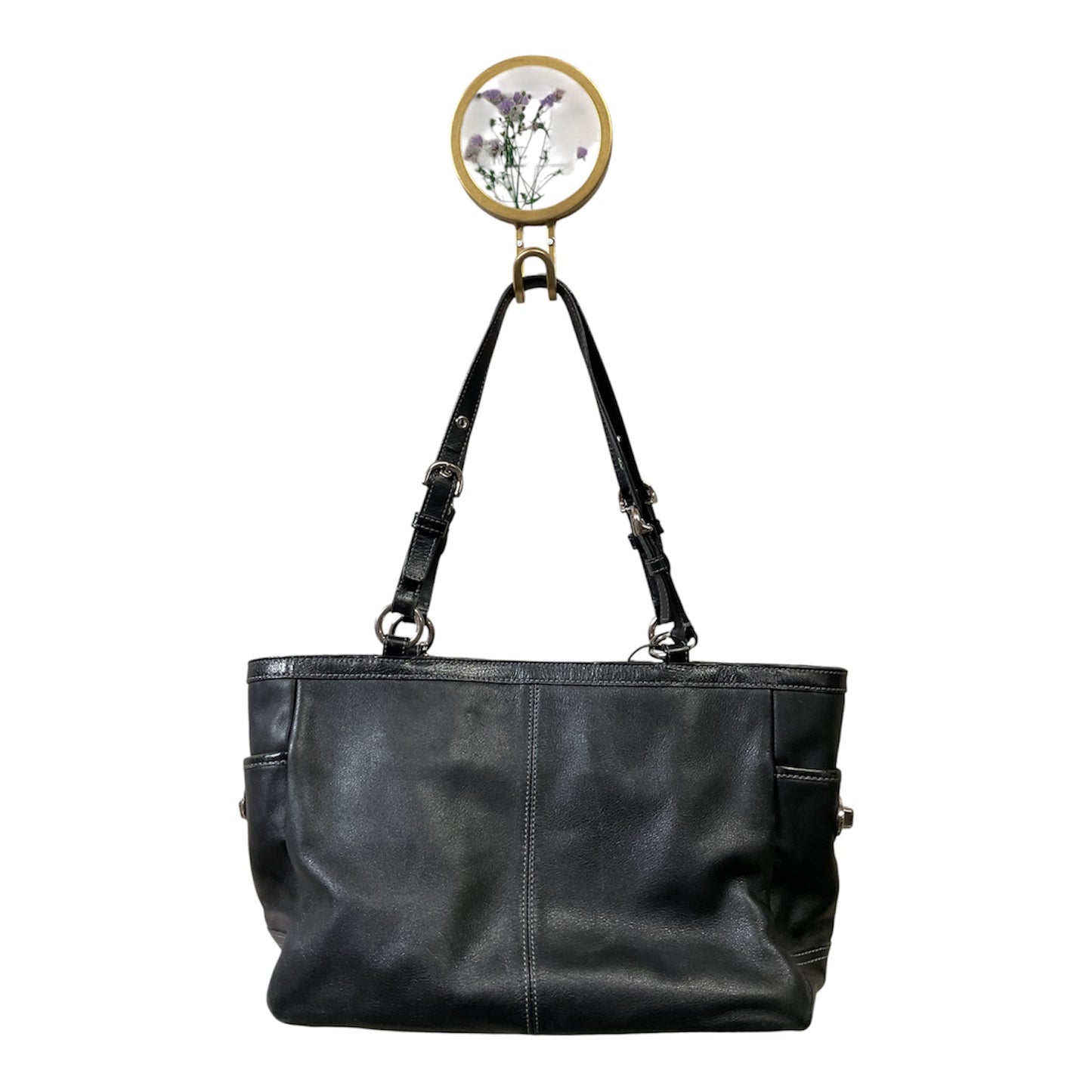 Handbag Designer By Coach In Black, Size:Medium