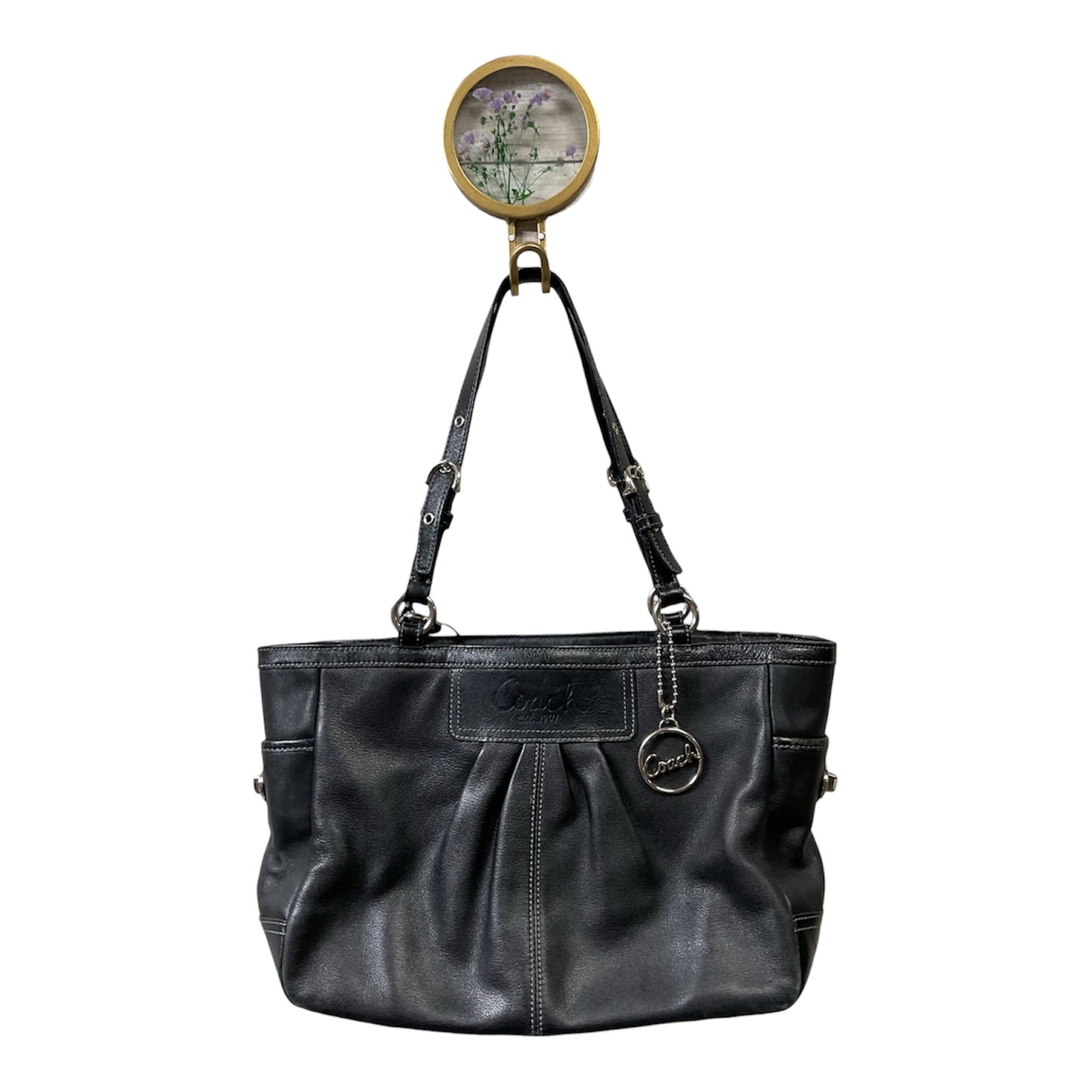 Handbag Designer By Coach In Black, Size:Medium