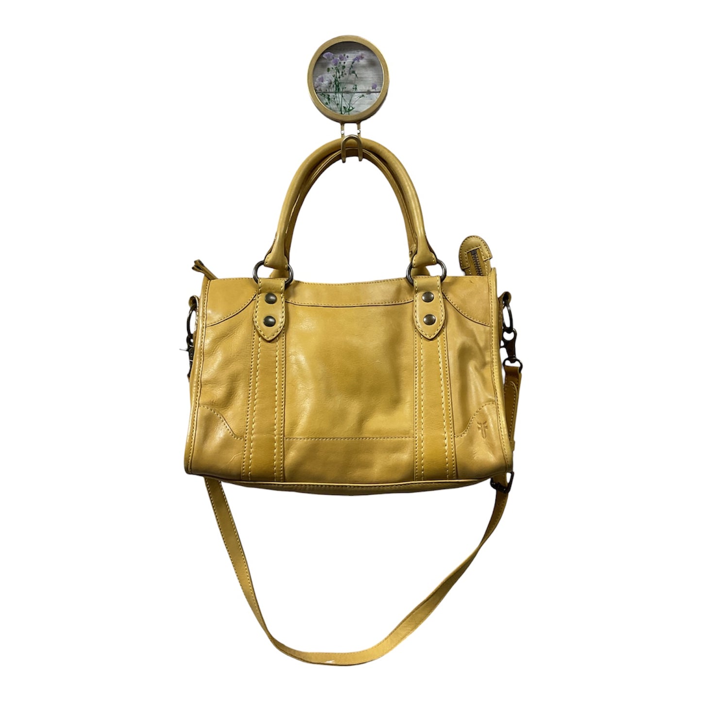 Handbag Designer By Frye In Yellow, Size:Large