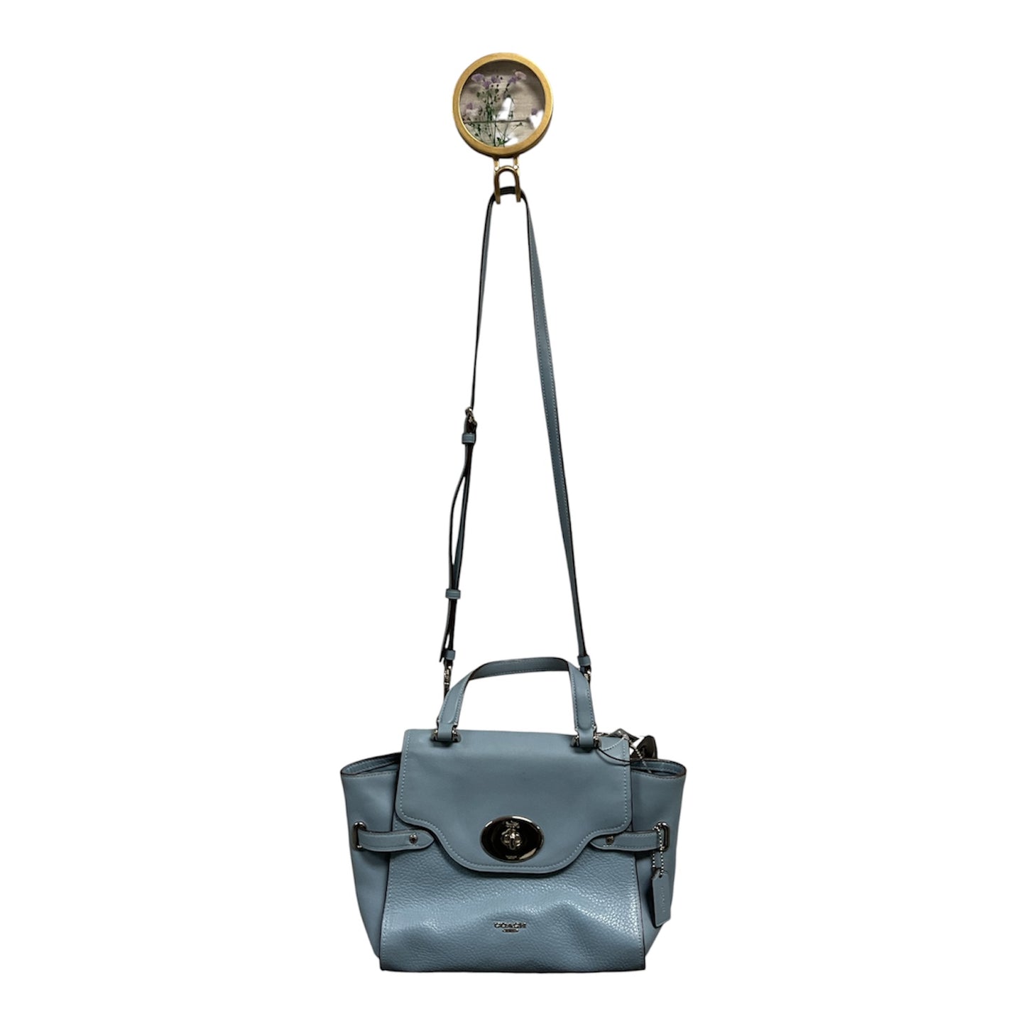 Handbag Designer By Coach In Blue, Size:Medium