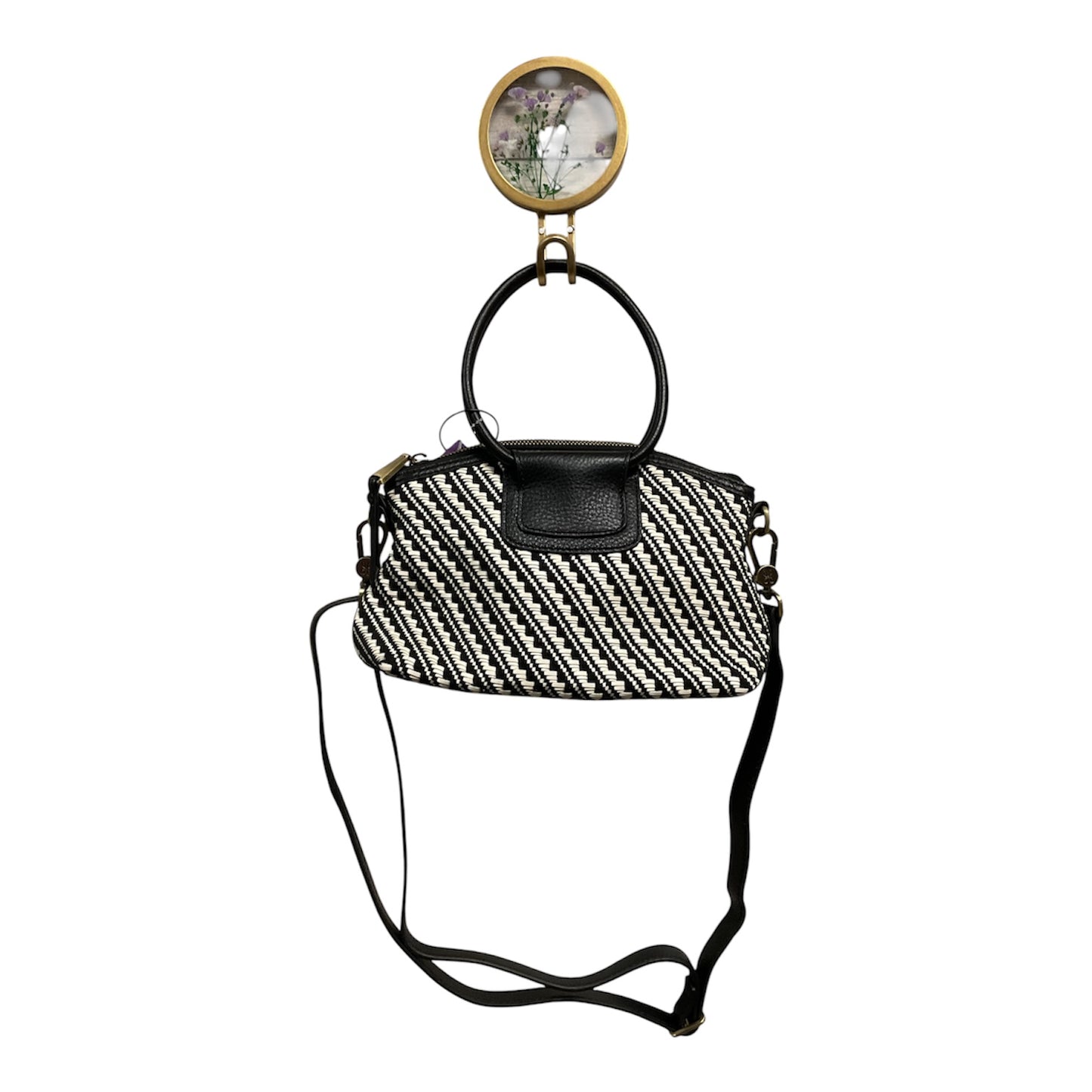 Handbag By Hobo Intl In Black & Tan, Size:Small