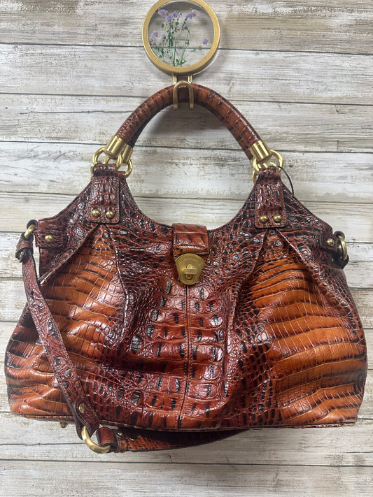 Handbag Designer By Brahmin In Brown, Size:Large