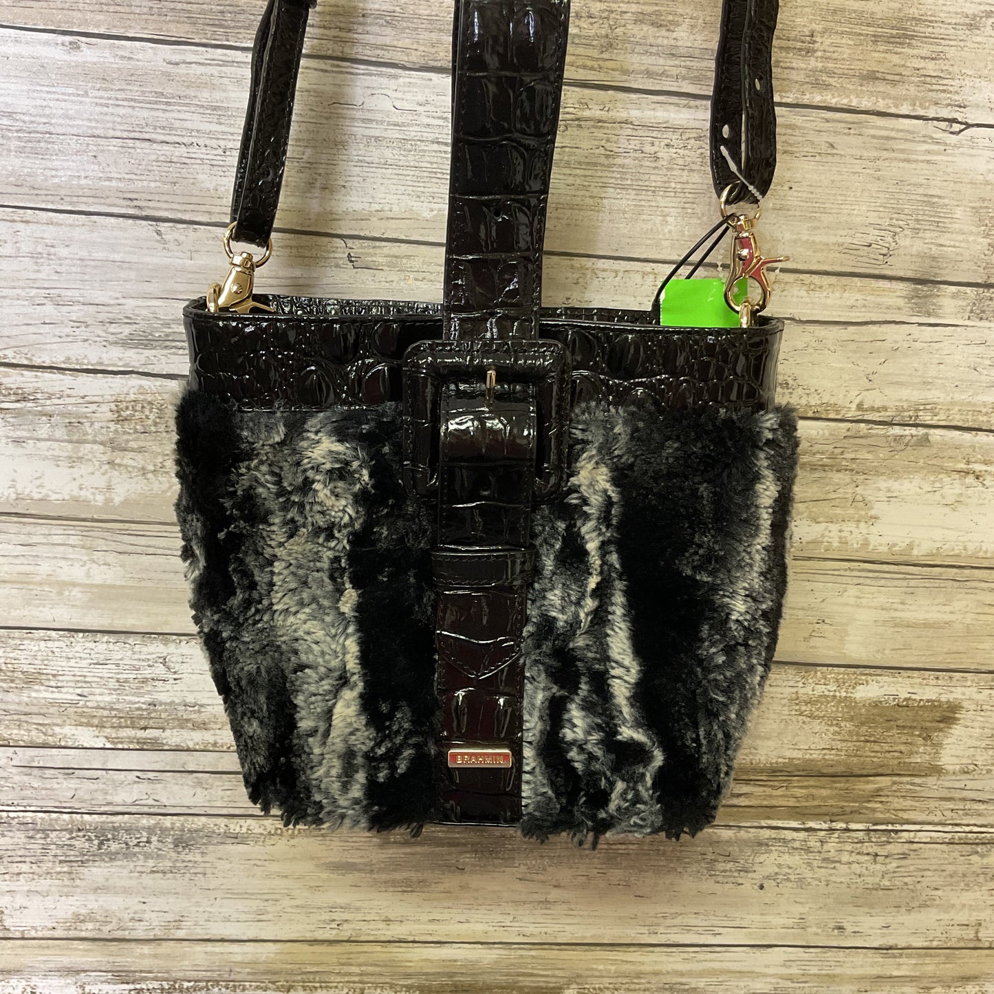 Crossbody Designer By Brahmin In Black, Size:Small