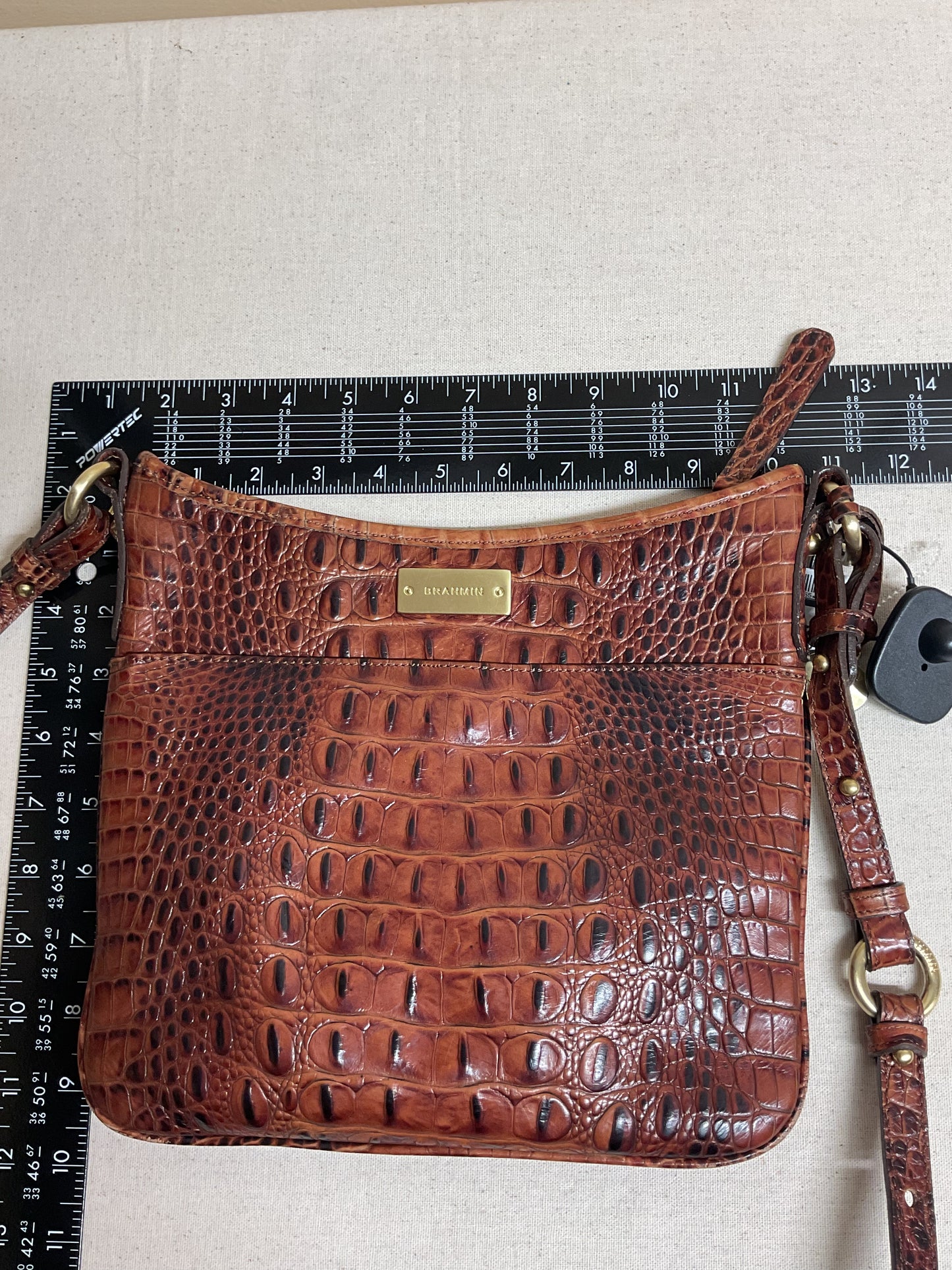 Crossbody Designer By Brahmin In Brown, Size:Medium