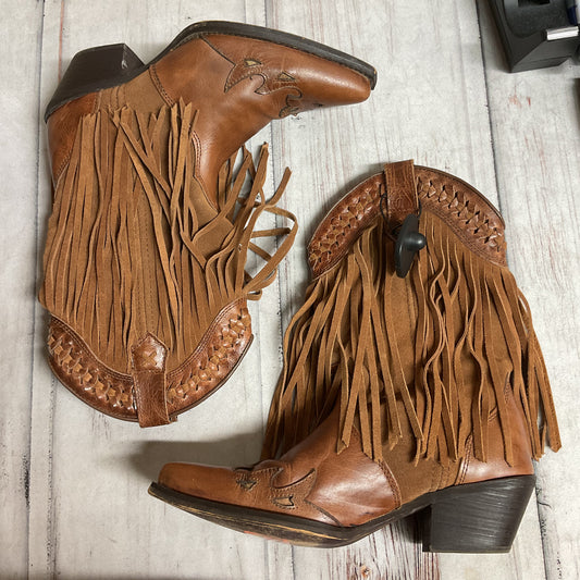 Boots Western By Dingo In Brown, Size:8